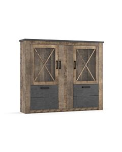 GEORGIA 3Д2В комод/витрина колониален дъб/матера  (089.004.0100)