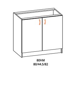 Кухненски шкаф ALINA долен 80HM БЕЗ ПЛОТ тъмен мрамор  (089.001.0101)