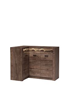 Ъглов скрин INDIANAPOLIS I-15 (обратно на каталога) тъмна пепел  (003.030.0065)