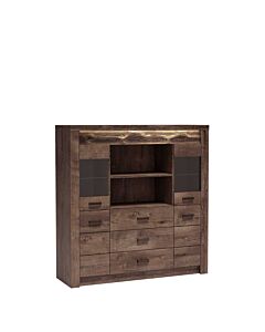 Витрина INDIANAPOLIS I-22 тъмна пепел  (003.030.0072)