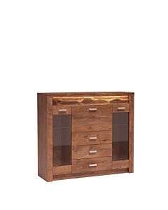 Витрина ниска INDIANAPOLIS I-8 светла пепел  (003.030.0116)