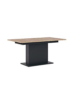 Трапезна маса MESTRE BROT02 дъб викинг-черно/бял лак  (088.002.0058)