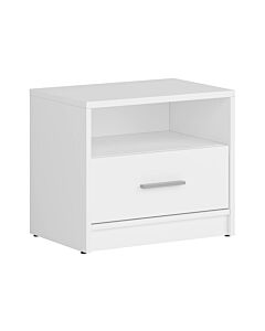 Нощно шкафче NEPO PLUS KOM1S корпус и фронт бяло  (020.004.0153)