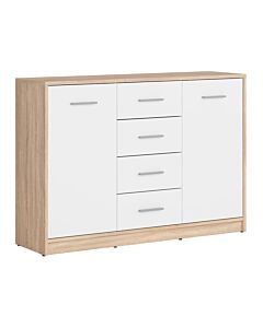 Шкаф NEPO PLUS KOM2D корпус дъб сонома/фронт бяло  (020.004.0198)