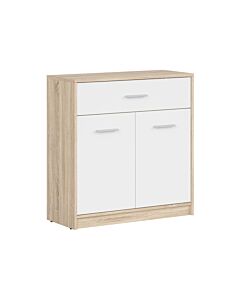 Шкаф NEPO PLUS KOM2D1S корпус дъб сонома/фронт бяло  (020.004.0212)