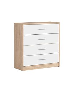 Скрин NEPO PLUS KOM4S корпус дъб сонома/фронт бяло  (020.004.0305)