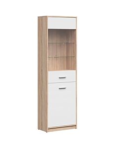 Шкаф NEPO PLUS REG1D1W корпус дъб сонома/фронт бяло  (020.004.0231)