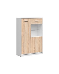 Шкаф NEPO PLUS REG1D1W/90 корпус бяло/фронт дъб сонома  (020.004.0235)