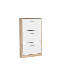 Шкаф за обувки NEPO PLUS SFB3K корпус дъб сонома/фронт бяло (020.004.0327)