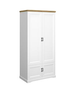 Гардероб RIVA SZF 4D бяло/дъб харбор  (092.003.0051)