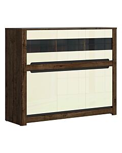 Скрин RUSO KOM3W3D корпус дъб април/фронт перлен лак  (023.006.0008)