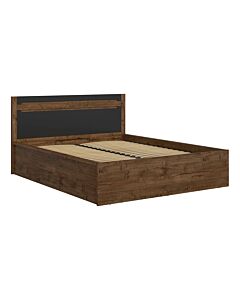 Легло RUSO LOZ/160/B с мех и рамка дъб април/черно мат  (023.006.0018)