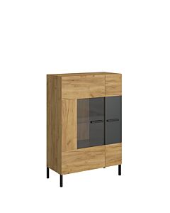 Ниска витрина SANTES 1W1D златен дъб крафт/антрацит  (092.093.0040)