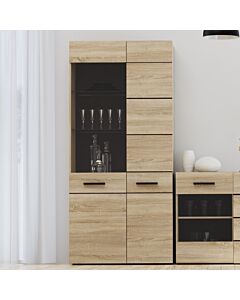 Витрина висока SOLO 1W1D дъб сонома  (092.006.0010)