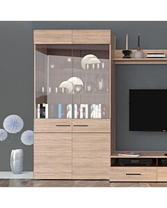 Витрина висока SOLO 2W дъб сонома  (092.006.0011)