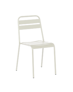 Метален градински стол ABA - светлосив (3535108)