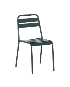 Метален градински стол ABA - тъмнозелен (3535109)