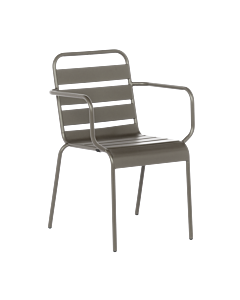 Метален градински стол INISA - капучино (3535135)