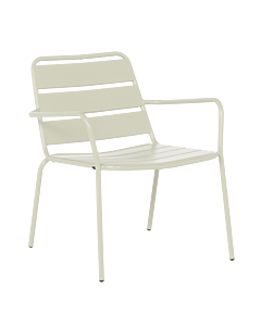 Метален градински стол SAKI - светлосив (3535116)