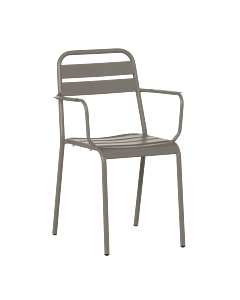 Метален градински стол ZAMFARA - капучино (3535142)