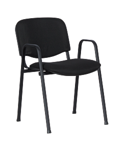 Посетителски стол Carmen 1137 LUX - черен (3520814)