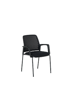 Посетителски стол Carmen 1138 - черен (3520901)