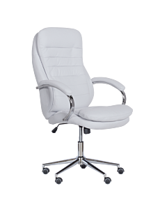 Президентски офис стол Carmen 6113-1 - бял (3520025_1)