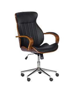 Президентски офис стол Carmen 6402 - орех - черно (3520059)