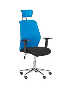 Президентски офис стол Carmen 7535-1 - синьо - черен (3520345_2)