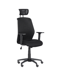 Президентски офис стол Carmen 7535 - черен  (3520344)