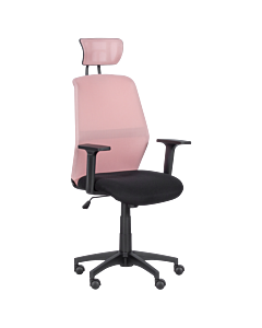 Президентски офис стол Carmen 7535 - розово - черен (3520344_2)