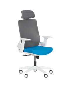 Президентски офис стол Carmen 7546 - син-сив (3520356)