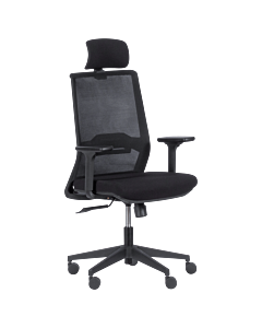 Президентски офис стол Carmen 7566 - черен (3520389)