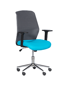 Работен офис стол Carmen 7047-1 - сив-син (3520387_4)