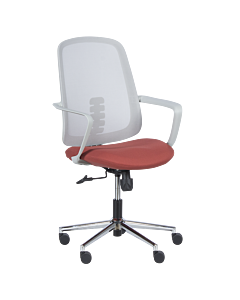 Работен офис стол Carmen 7063 - сив-червен (3520532)