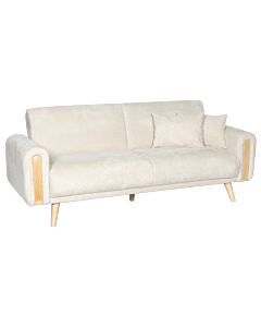 Разтегателен диван - тройка GOMA - бял E26 (3551528)