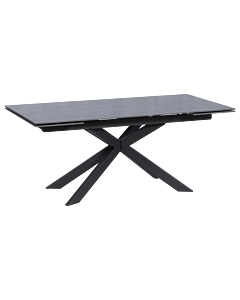Разтегателна трапезна маса ELK - черна (3530998)