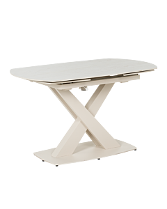 Разтегателна трапезна маса MATEO - крем (3531060)