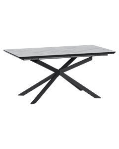 Разтегателна трапезна маса OMAHA - бял - тъмносив (3531006)