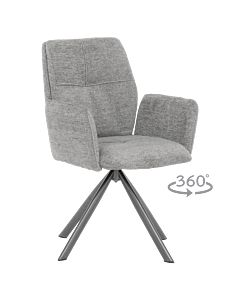 Трапезен стол BURY 2 - сив R 07 (3532372)