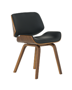 Трапезен стол Carmen 9976 - орех-черен (3530306)