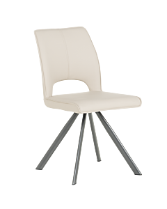 Трапезен стол CRAVEN 2 силиконова кожа - капучино 04 (3532383)