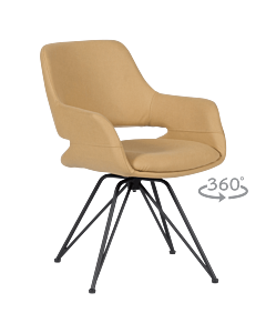 Трапезен стол DEVON - жълт SF 1 (3532095_3)