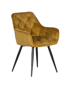 Трапезен стол LATINA - жълт (3532105)