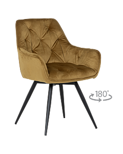 Трапезен стол LATINA PREMIUM - жълт (3532400)