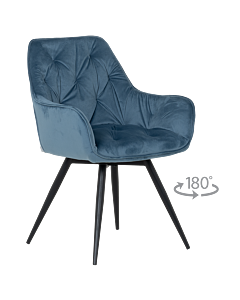 Трапезен стол LATINA PREMIUM - син (3532402)