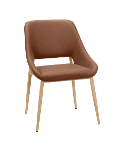 Трапезен стол LUTON - светлокафяв 7 (3532093)