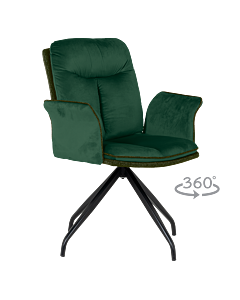 Трапезен стол MARLOW - тъмнозелен BF 2 (3532336_3)