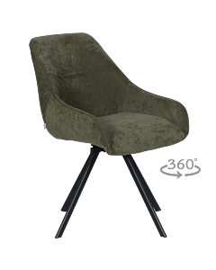 Трапезен стол MARSALA - маслено зелен (3532166)