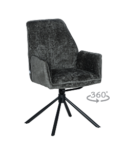 Трапезен стол PRATO - тъмносив (3532158)